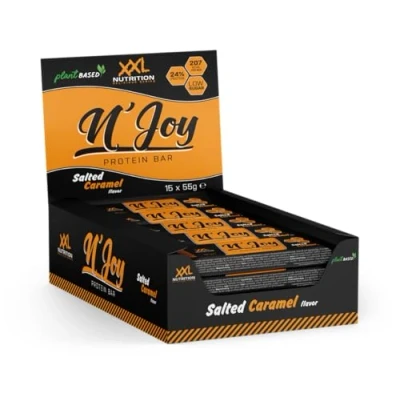 Afbeelding van XXL Nutrition N&#039;Joy Vegan Protein Bar 15 pack Salted Caramel