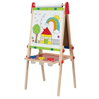 Image de Hape planche à dessin tout en bois 55,5 x 110,5 cm transparent