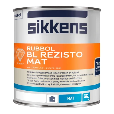 Afbeelding van Sikkens Rubbol BL Rezisto Mat 1 Liter op Kleur Binnen