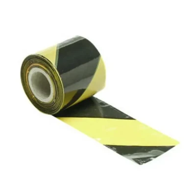 Afbeelding van Zwart/geel veiligheidslint 100 m dispenser