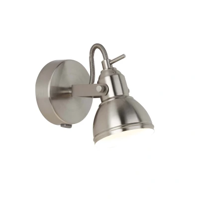 Afbeelding van Search Light Focus Wandlamp Geborsteld staal 1541SS
