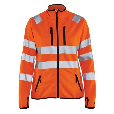 Image de Veste softshell haute visibilité femme orange fluorescent