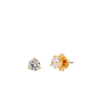 Afbeelding van kate spade new york MINI TRIO Prong Studs Oorbellen clear/goldcoloured, Dames, Maat: One Size, Clear/gold coloured