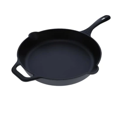 Afbeelding van Victoria Pan van geëmailleerd gietijzer, inductie, 30 cm, geschikt voor vuur, barbecue, oven, keramische plaat, gas, gietijzer zonder giftige stoffen, PTFE en PFOA
