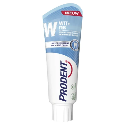 Afbeelding van Prodent Tandpasta Wit + Fris 75 ml Complete bescherming voor de gehele mond
