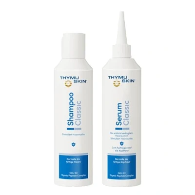 Afbeelding van THYMUSKIN Klassieke set, 1 fles (1 x 200 ml shampoo en serum)