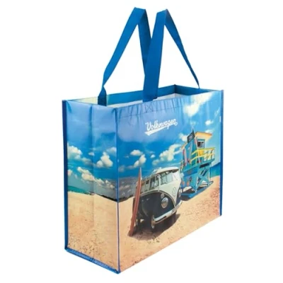 Afbeelding van BRISA VW non woven uniseks boodschappentas, Bulli Parade/Veelkleurig, T1 bus