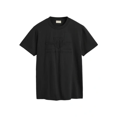 Afbeelding van GANT Tonal Shield Tshirt basic, Heren, Maat: XXL, Schwarz