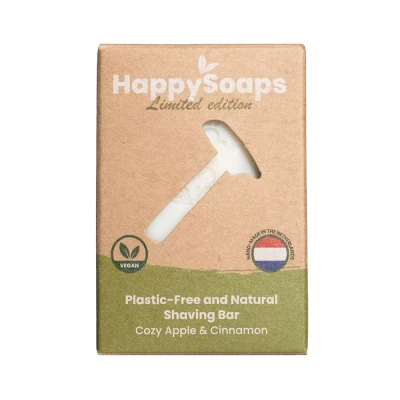 Afbeelding van HappySoaps Savon Shaving Bar Apple &amp; Cinnamon Spice 80gr