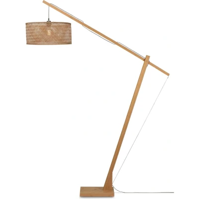 Afbeelding van GOOD&amp;MOJO Vloerlamp Java Bamboe Zwart 175x50x207cm Bruin