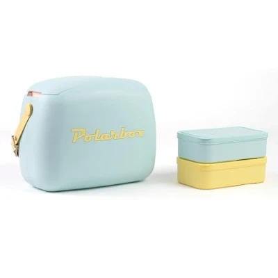 Afbeelding van Koelbox, lunchbox, 6 l, blauw, pop, details, geel POLARBOX