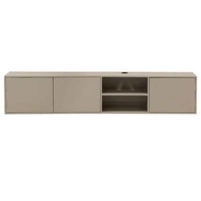 Afbeelding van Giga Meubel Zwevend Tv Taupe 200cm 3 Deurs Mangohout