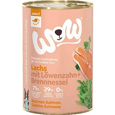 Afbeelding van WOW Graanvrij natvoer Adult Zalm 6 x 400 gram Hond