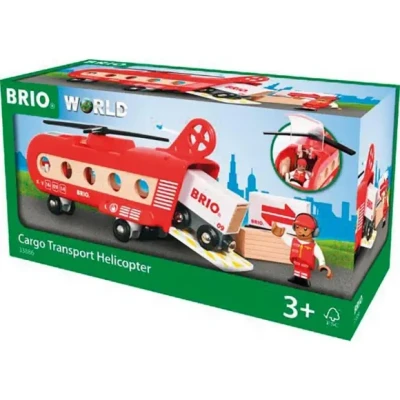 Afbeelding van BRIO Eisenbahn Transporthubschrauber Speelgoed voor kinderen, Maat: One Size, Red