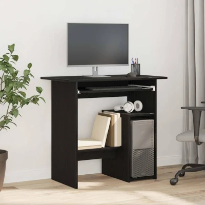 Afbeelding van vidaXL Bureau 80x45x74 cm spaanplaat zwart eikenkleurig