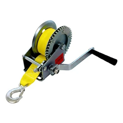 Afbeelding van p4U Bootslier ca. 600 kg riem 6 m handlier trailer lier voor werkplaats, garage, aanhanger, boot