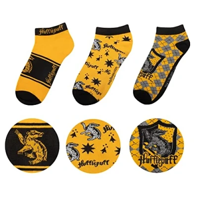 Afbeelding van Cinereplicas Hufflepuff / Huffelpuf enkelsokken set Harry Potter