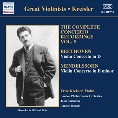 Afbeelding van Fritz Kreisler, London Philharmonic Orchestra, John Barbirolli, Landon Ronald Complete Concerto Recordings Vol. 5 (CD)