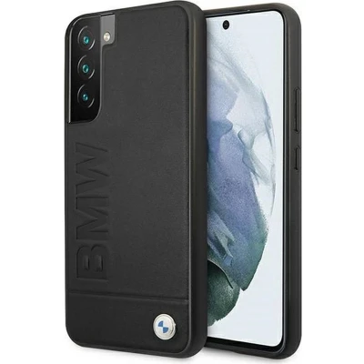Afbeelding van BMW Signature Leather Back Case Geschikt voor Samsung Galaxy S22 Plus (S906) Zwart