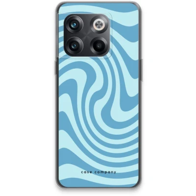 Afbeelding van Case Company® hoesje geschikt voor OnePlus 10T Swirl Blauw Soft Cover Telefoonhoesje Bescherming aan alle Kanten en Schermrand
