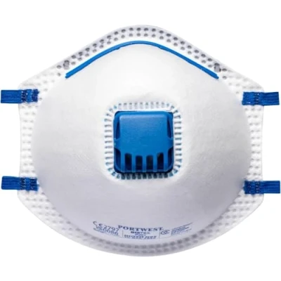 Image de Portwest P201WHR Masque anti poussière avec valve FFP2, blanc