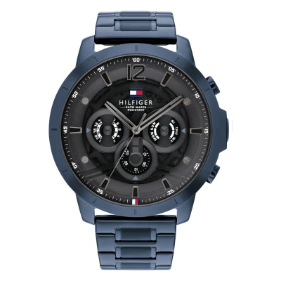 Afbeelding van Tommy Hilfiger Horloge, Heren, Maat: One Size, Blau