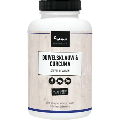 Afbeelding van Frama Best For Pets Duivelsklauw en Curcuma 180 capsules