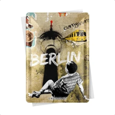 Afbeelding van Metalen Postkaart Berlin