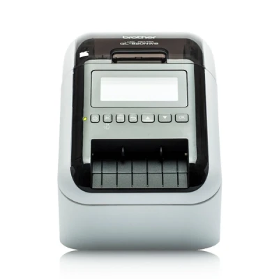 Image de Brother QL 820NWBc Imprimante d&#039;étiquettes deux couleurs (monochrome) thermique direct rouleau (62 cm) 300 x 600 ppp jusqu&#039;à 110 étiquettes/minute USB 2.0 LAN Wi Fi(n) Bluetooth 5.2 outil de coupe blanc noir brillant