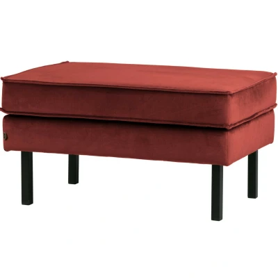 Afbeelding van Rodeo hocker op poten velvet chestnut