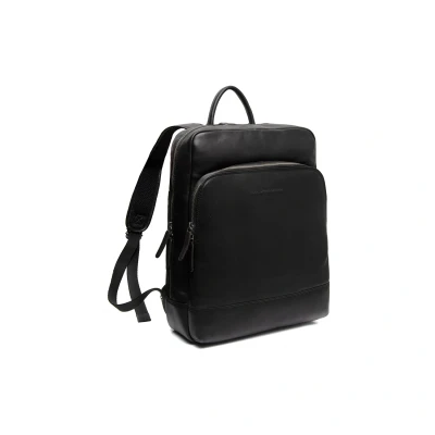 Afbeelding van Leren Rugzak Zwart Nicola 15 Inch Laptopvak The Chesterfield Brand