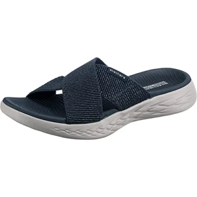 Image de Skechers Sandales à enfiler On The Go 600 16259 pour femme, Tissu bleu marine., 39 EU