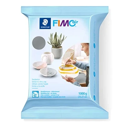 Afbeelding van Boetseerklei Fimo Air 1000gram grijs