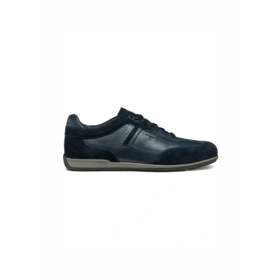Afbeelding van Geox Ionio Sneakers laag, Heren, Maat: 40, Navy Leer en textiel
