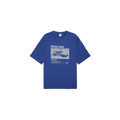 Afbeelding van Puma Graphic Tshirt print, Heren, Maat: Medium, Clyde royal