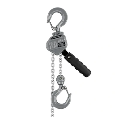 Afbeelding van Wiltec Handtakel VM 0.25, handmatige kettingtakel 0,25 ton x 1,5 meter, krachtige takel voor het heffen van lasten, compacte met 2 haken zware voorwerpen