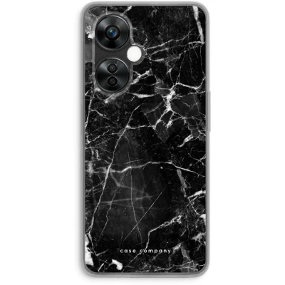 Afbeelding van Case Company® hoesje geschikt voor OnePlus Nord CE 3 Lite Zwart Marmer Soft Cover Telefoonhoesje Bescherming aan alle Kanten en Schermrand