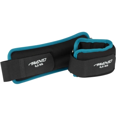 Afbeelding van Avento Pols/Enkel Gewicht Neopreen 2x 0.5 kg Zwart/Blauw