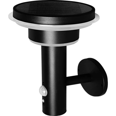 Afbeelding van OSRAM HOMELIGHTING ENDURA Style Solar Wall Sensor Double Circle 6W Black 4099854455506 LED buitenlamp (wand)