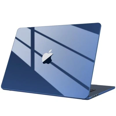 Afbeelding van Fintie Hoes compatibel met MacBook Air 15 inch A3114 A2941 M3 M2 (2024 2023), verbeterde ultradunne hoes, 15,3 inch, kristal middernacht