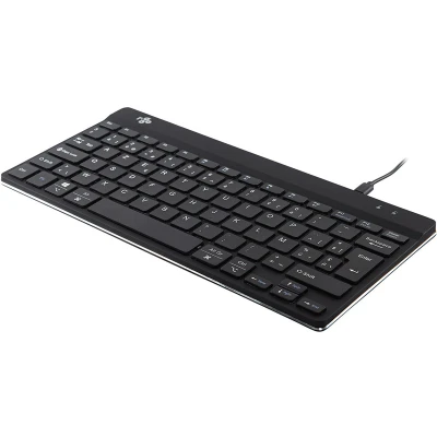 Afbeelding van R Go Tools Compact Break Toetsenbord AZERTY (BE) zwart bedraad