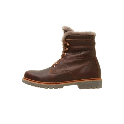 Afbeelding van Panama Jack Aviator Igloo Veterboots, Heren, Maat: 46, Chestnut Leer
