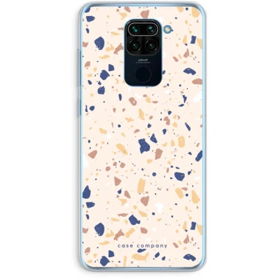 Afbeelding van Case Company® hoesje geschikt voor Xiaomi Redmi Note 9 Terrazzo N23 Soft Cover Telefoonhoesje Bescherming aan alle Kanten en Schermrand