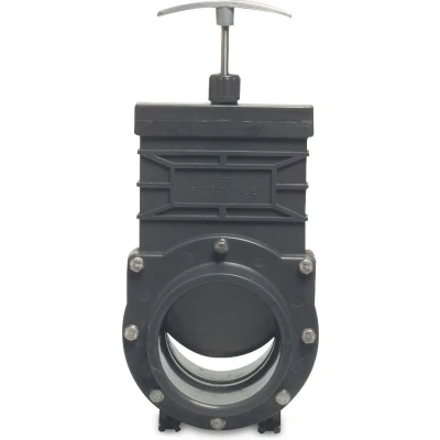 Afbeelding van Mega Schuifafsluiter PVC U 90 mm lijmmof 1,5bar grijs