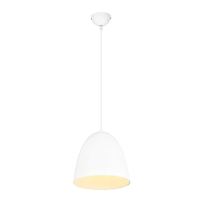 Afbeelding van Reality LED Hanglamp Hangverlichting E27 Fitting 1 lichts Rond Wit Aluminium