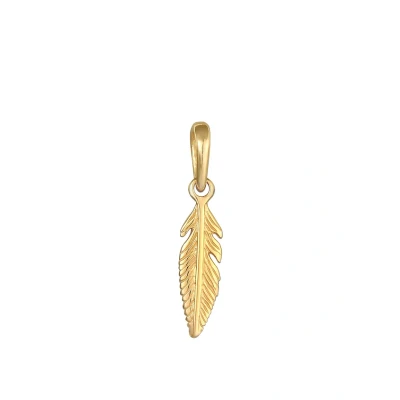 Afbeelding van Elli Feder Engelsfeder BOHO Festival Hanger goldcoloured, Dames, Maat: One Size, Gold coloured