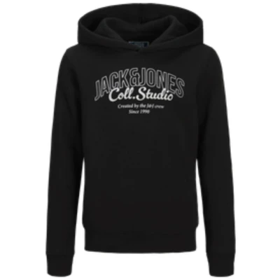 Afbeelding van Jack&amp;Jones kids jongens trui MAKOTO Black Big Print Regular Fit