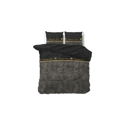 Afbeelding van Dekbedovertrek 1 Persoons 140x200 Sleeptime Polykatoen Zwart