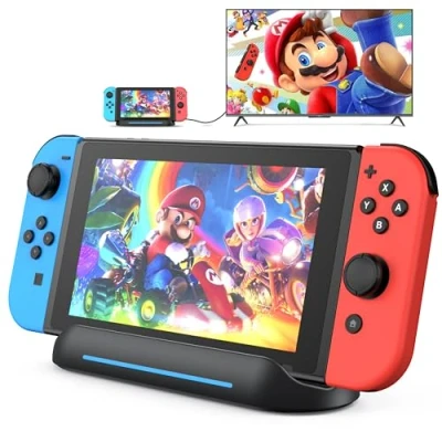 Afbeelding van 5 in 1 Switch Dock voor Nintendo OLED TV, adapter, dockingstation met HDMI USB 3.0 Type C poort, opladen connectors, Travel Base, draagbaar Hub onderstel