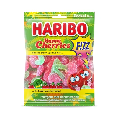 Afbeelding van Haribo Happy Cherries Fizz 70 Gram